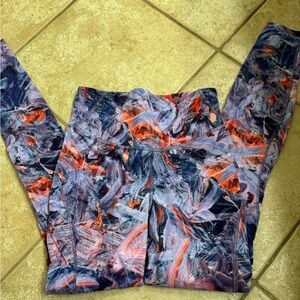 lululemon athletica Orange and Purple Leggings